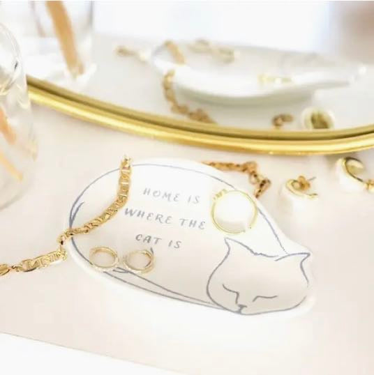 Home Is Where The Cat Is Trinket Dish