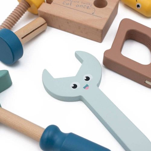 Jumini Wooden Tool Belt Play Set (3 Years+) | Kids Role Play Tool Set