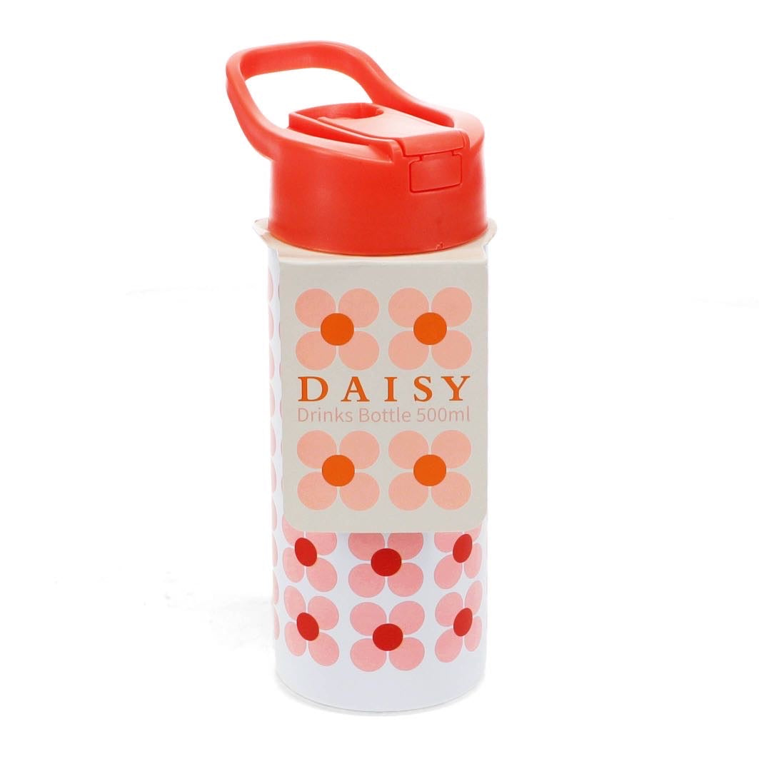Stainless steel water bottle 500ml - Pink daisy