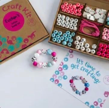 Kitten bead making kit | Beading craft kit | Bracelet making | Gift for girls | Girls party