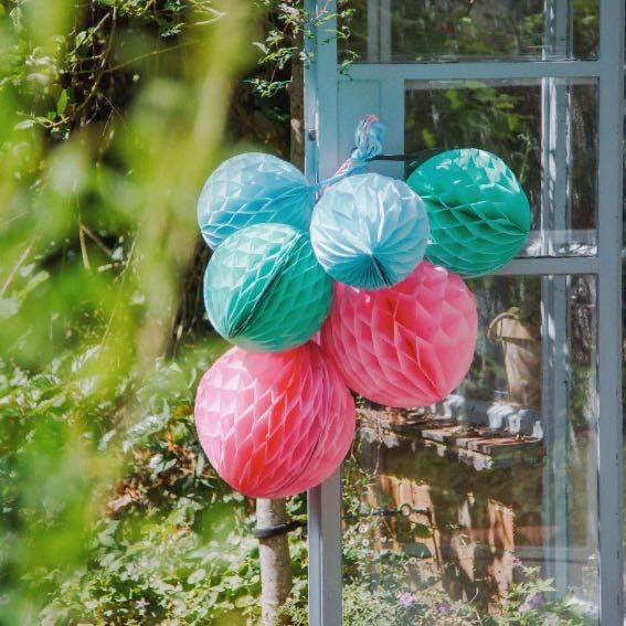 Pastel Honeycomb Party Decorations| 3 Pack |