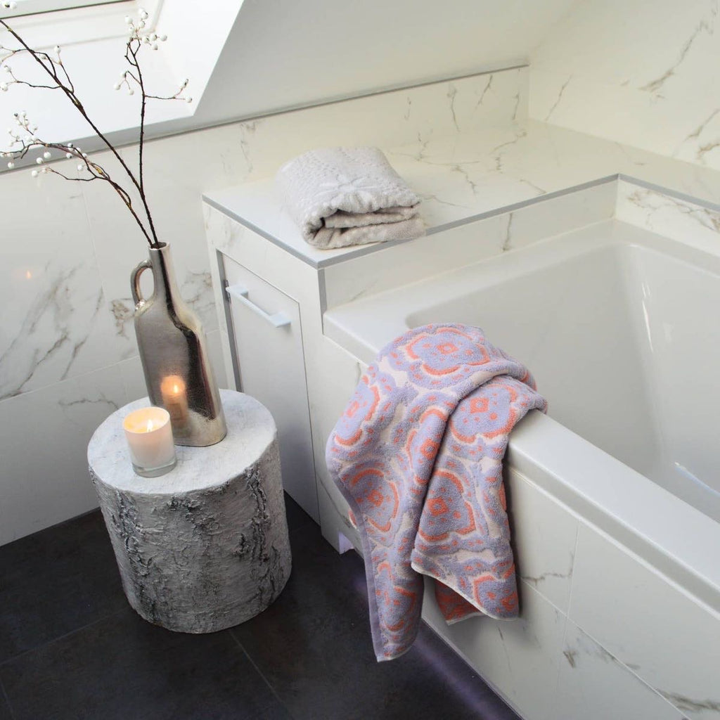 Luxury Goa Sculpted Patterned Bath Towels - 100% Cotton