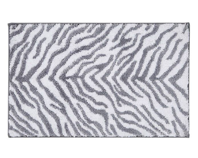 Zebra Print Ultra Soft Bath Mat - Non-Slip