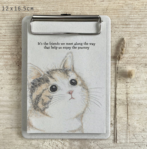 It's the friends we meet along the way that help us enjoy the journey clip board