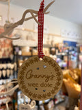 Granny’s Wee Dote Wooden Hanging Decoration