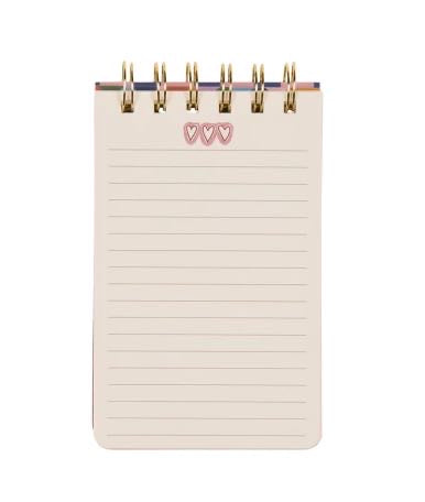 HEARTS TWIN WIRE NOTEPAD