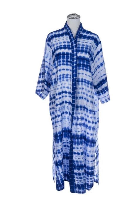 Blue & White Tie Dye Swimwear Tunics/Holiday Cover Up