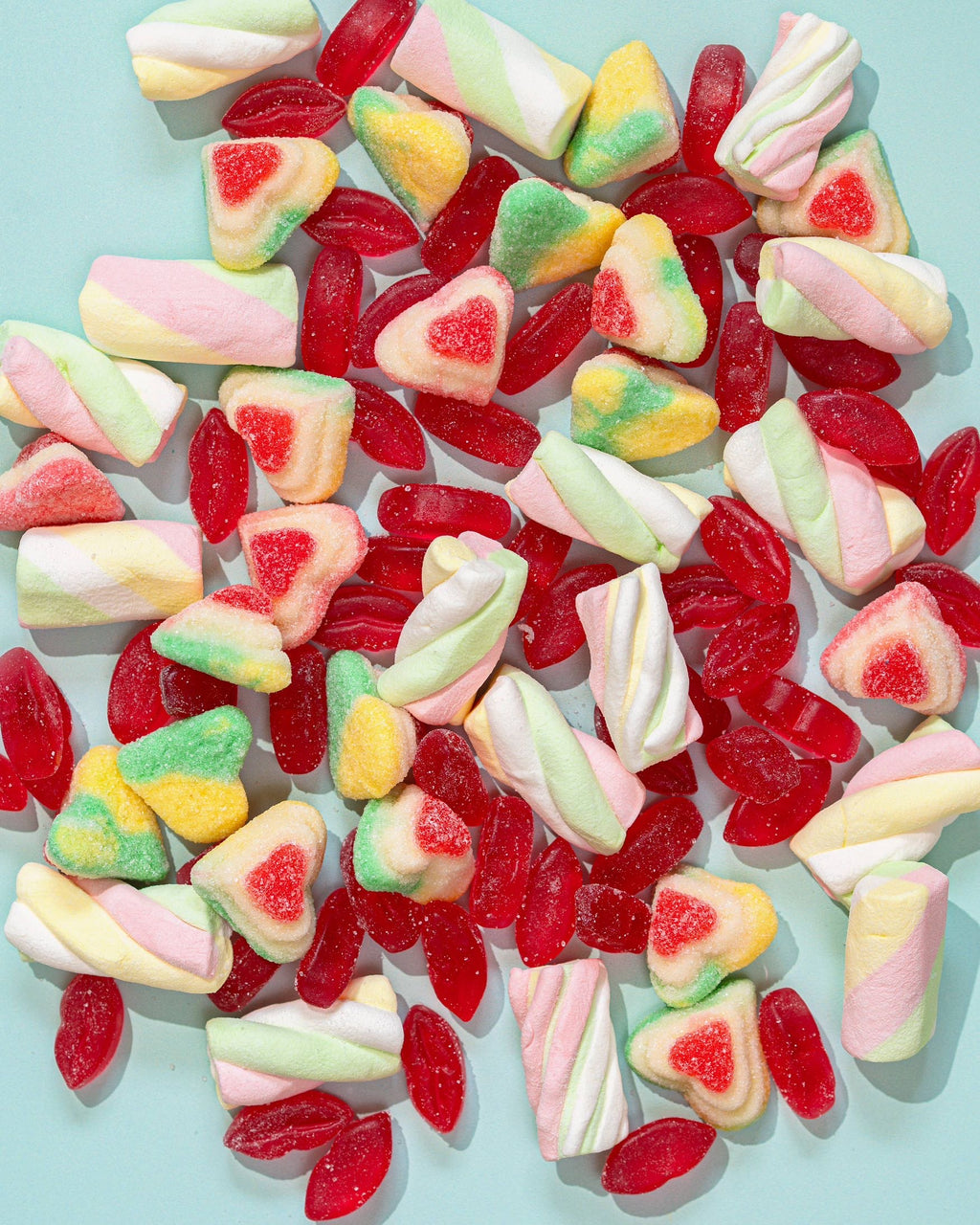 Flossy Teacake Love and Kisses Sweet Bag (400g) | Mixed Sweets Gift