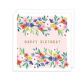 Happy Birthday Ditsy Pattern Greeting Card