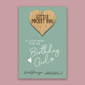 Birthday Girl little pocket hug from wishstrings 