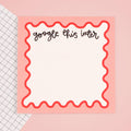 Google this later note pad by oh laura
