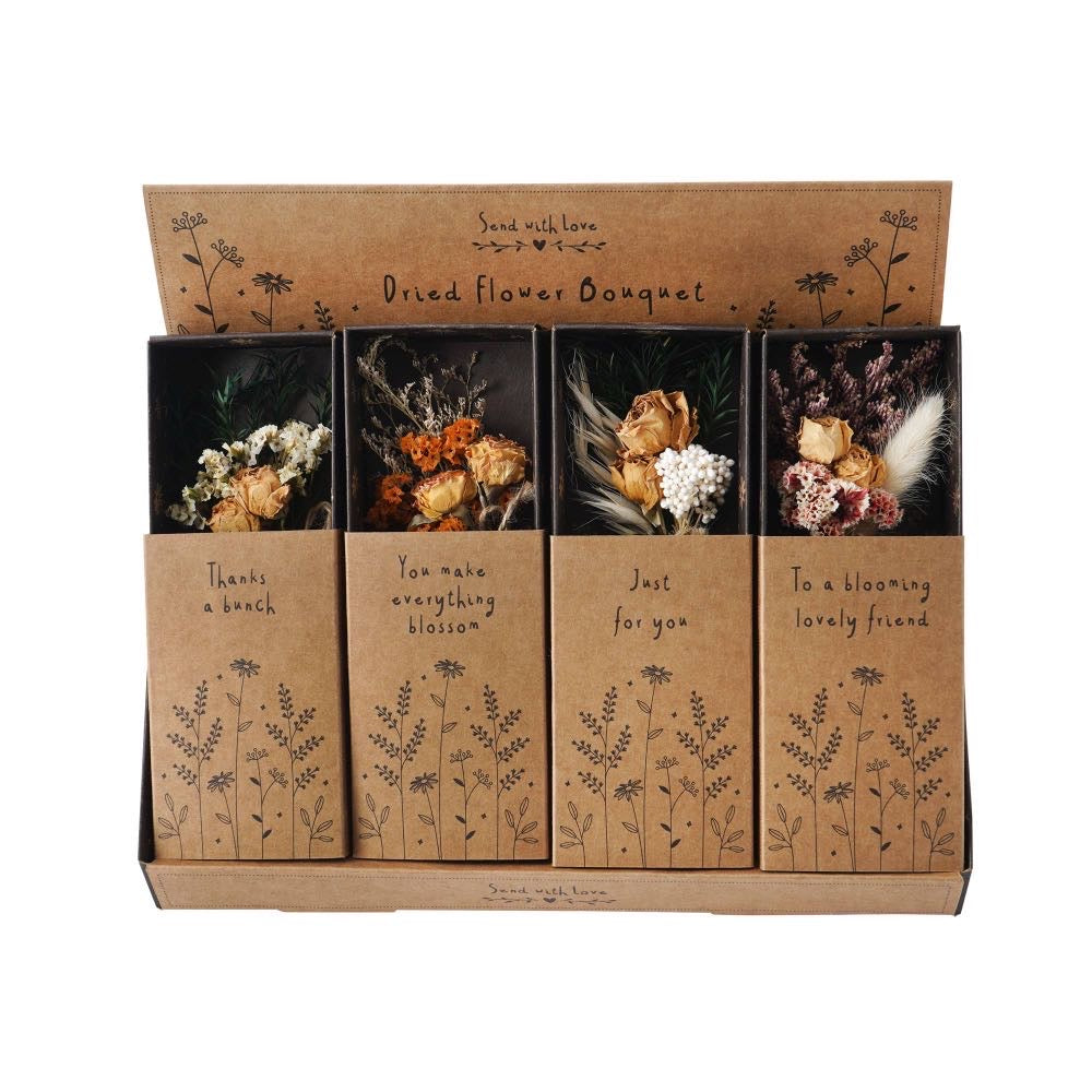 Send With Love 4 Asst. Dried Flower Bouquets