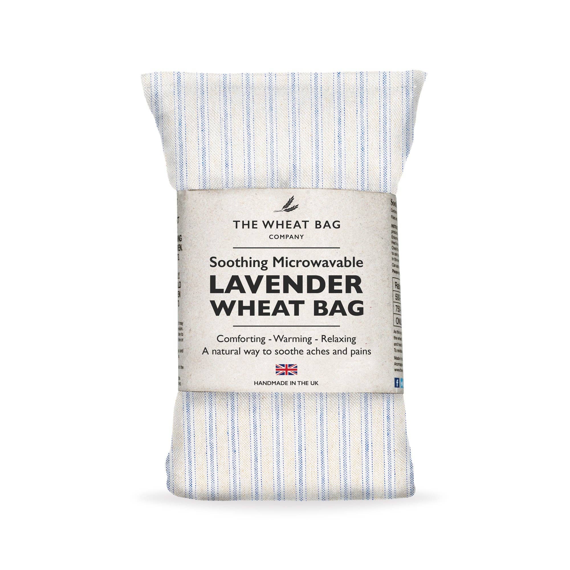 Ticking Navy Cotton Wheat Bag-The Wheat Bag Company