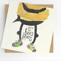 Well done, Congratulations card, you're the bees knees