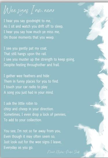 Wee Signs Poem Print (A4)- Parful Stuff