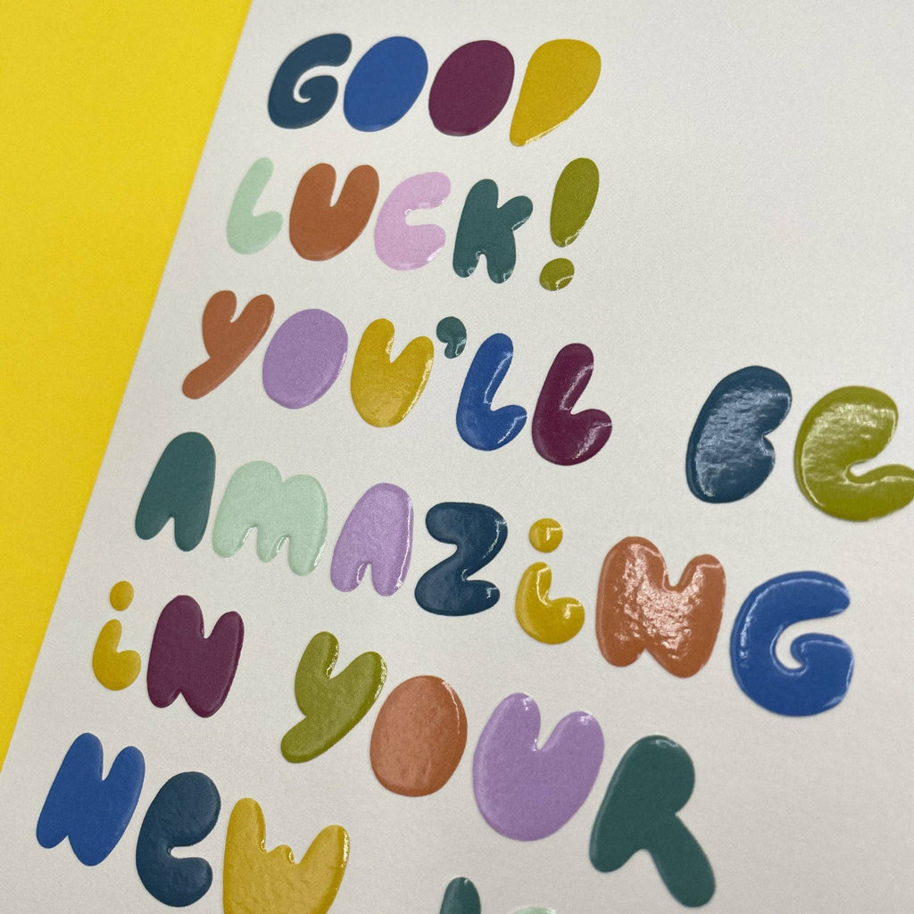 Good luck! You’ll be amazing in your new job card