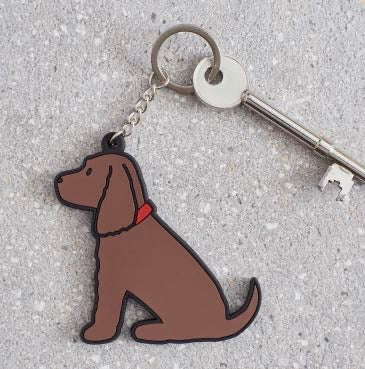 Cocker Spaniel (Chocolate) Keyring - Sweet William