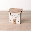 This is our happy place wooden house 