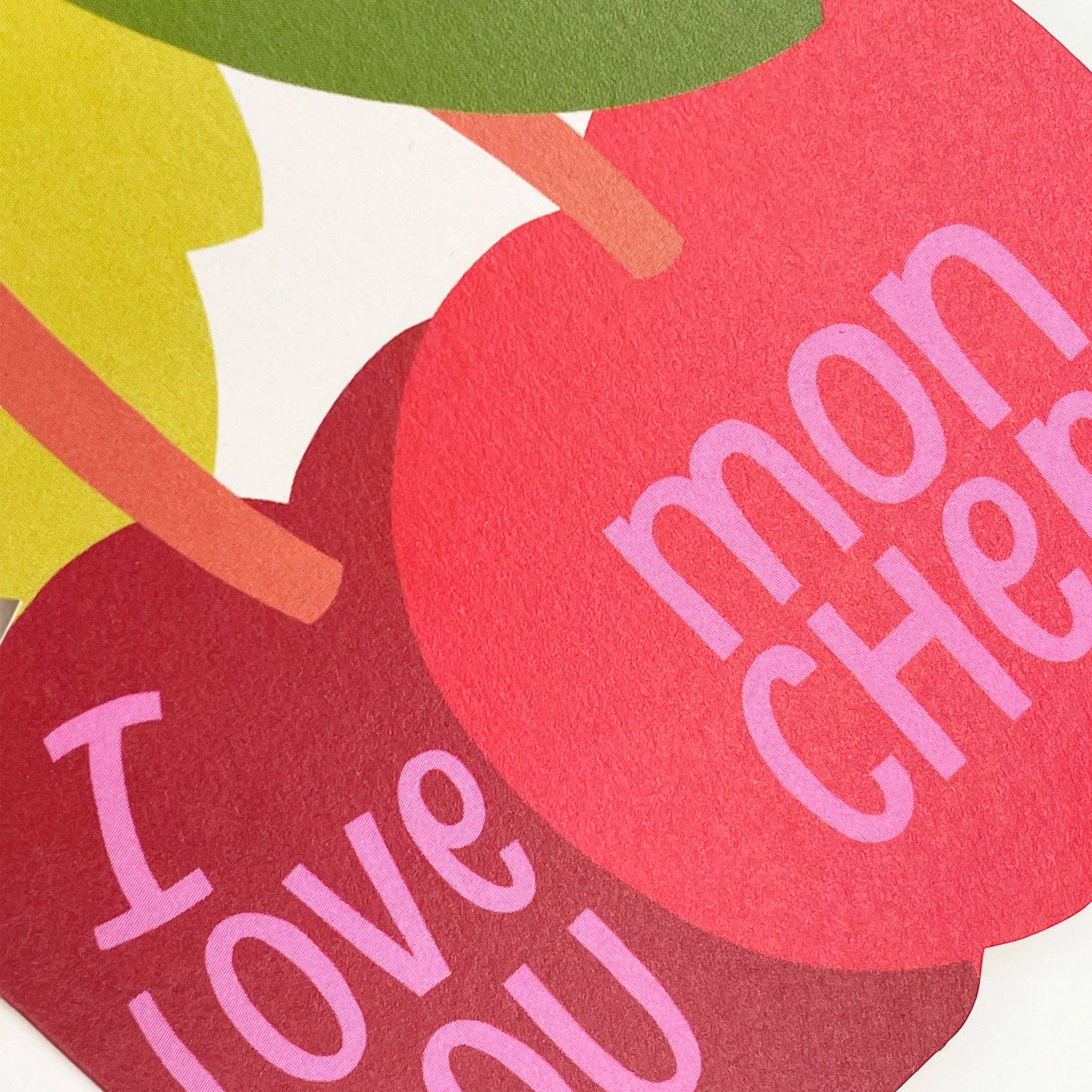 I Love You Mon Cheri Greeting Card
