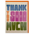 Thank You Sooo Much - Colour Blocked Thank You Card