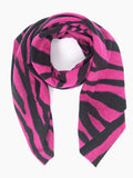 Ainslie Lightweight Scarf - Fuchsia, Zebra- Sarta