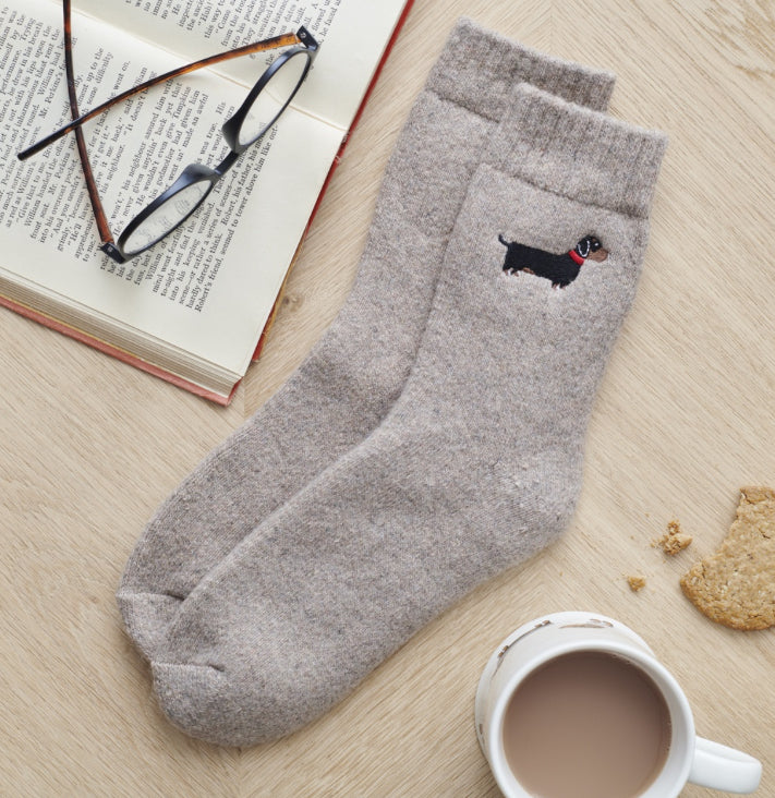 Dachshund Dog Walking Socks