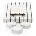 Sea salt and vetiver fragranced tea lights set of 9 candles 