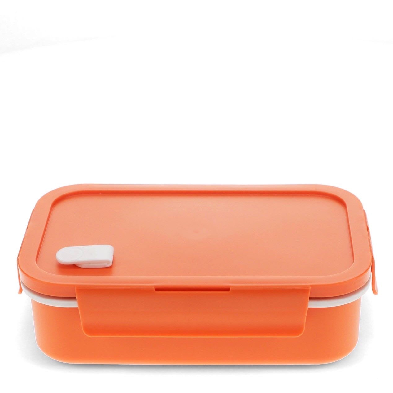 Double Wall Lunch Box With Divider - Orange - Rex London