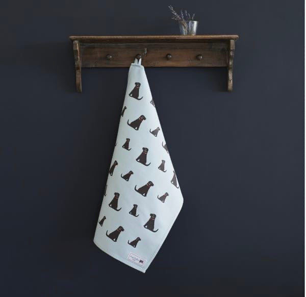 Brown Labrador Tea towel