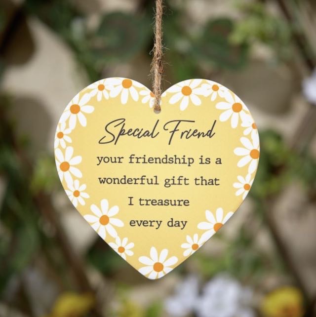 Special Friend Hanging Heart