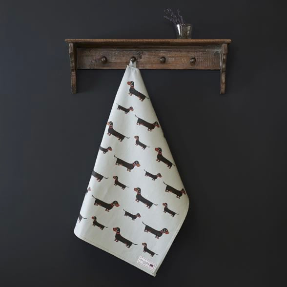 dachsund teatowel