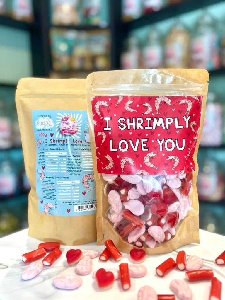 I Shrimply Love You Sweet Pouch | Valentine’s Sweets Gift 400g