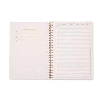 TULIP A4 TWIN WIRE NOTEBOOK - ORANGE CHECK