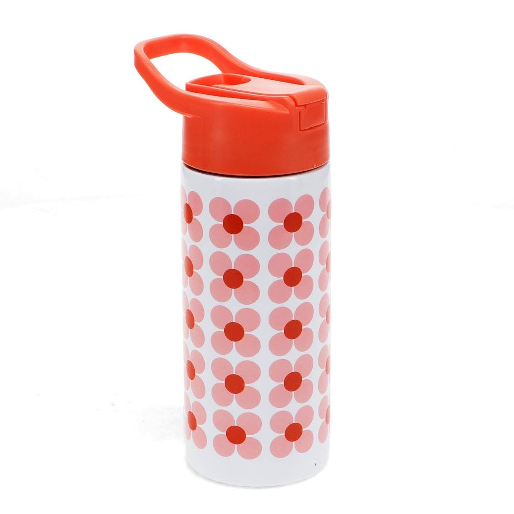Stainless steel water bottle 500ml - Pink daisy