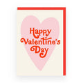 Happy valentines retro greeting card