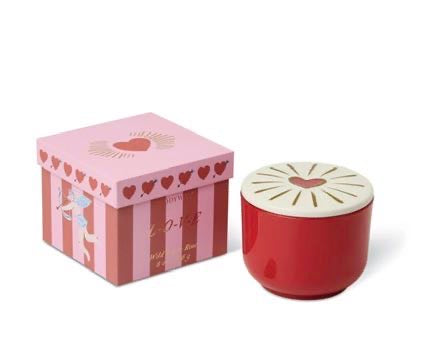 Paddywax Soy Candle | Red Heart Candle | Home Fragrance Gift 
 - WILD FIG & ROSE