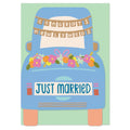 Congrats Newlyweds. Just married Greeting Card