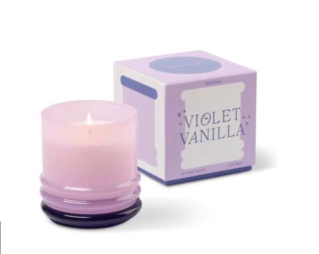 Violet Vanilla Scented Candle | Sweet Floral Home Fragrance Gift