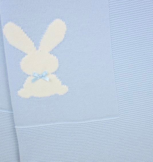 Blue Bunny Baby Blanket