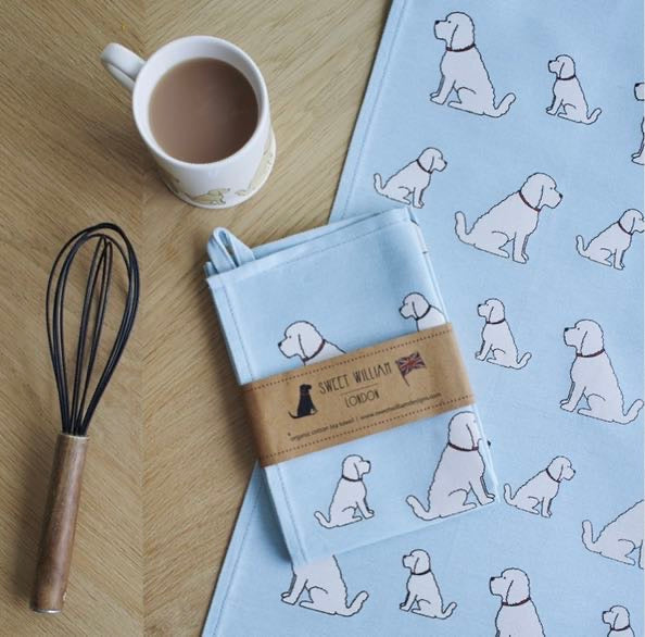 Apricot Cockapoo tea towel