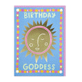 Birthday Goddess Sun Card