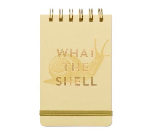 Vintage sass twin wire notepad-“What The Shell”