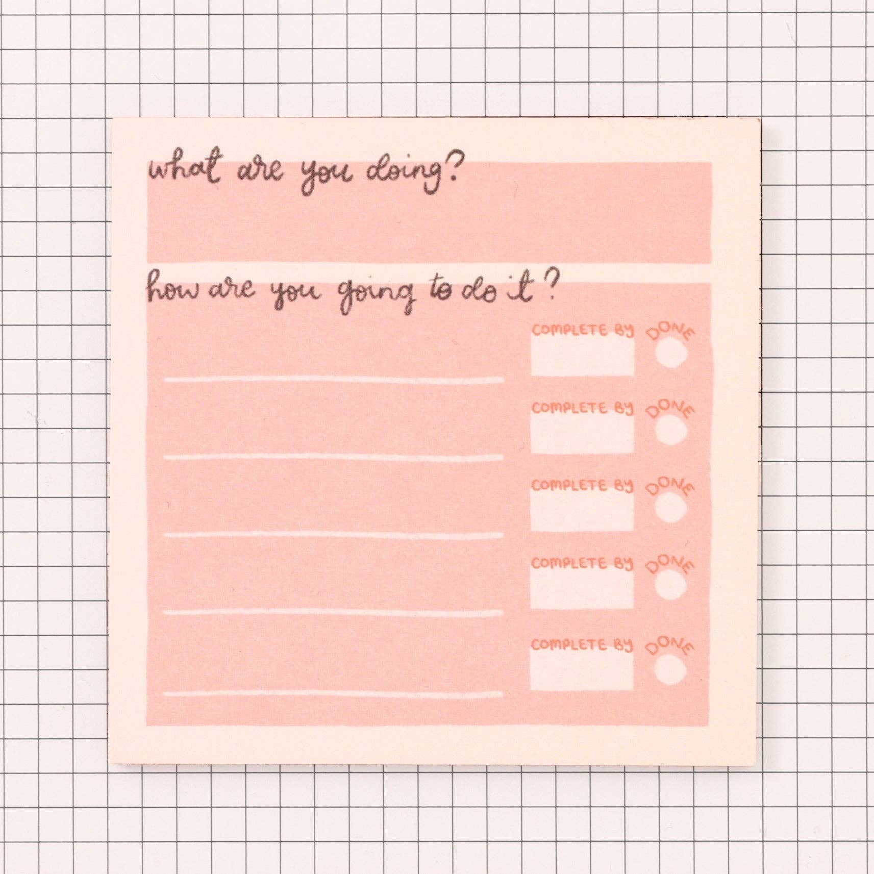 Memo pad - break it down