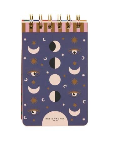 MOON PHASES TWIN WIRE NOTEPAD