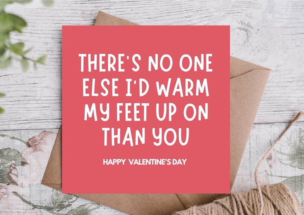 Warm Feet Funny Valentine’s Day Card