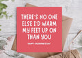 Warm Feet Funny Valentine’s Day Card