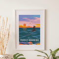 Paddleboarding A4 unframed print by Onneke