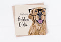 Golden Oldie Happy Birthday Dog Greeting Card
