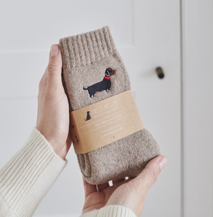 Dachshund Dog Walking Socks