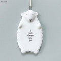 I Wool Always Love You Porcelain Sheep Hanger - East Of India